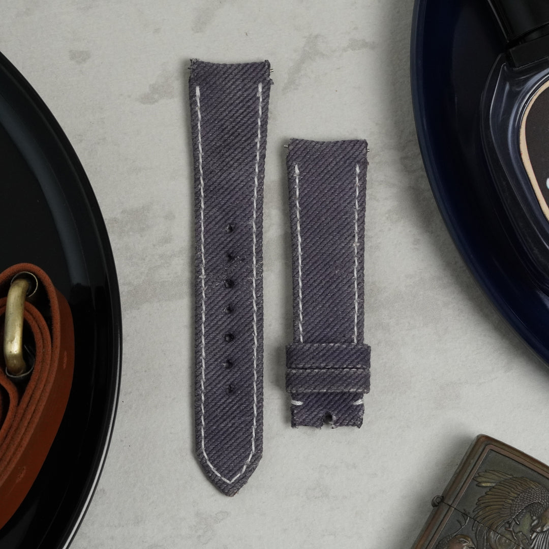 Patek Philippe Straps - Purple Denim Strap