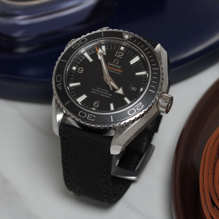 Omega Straps - Black Canvas
