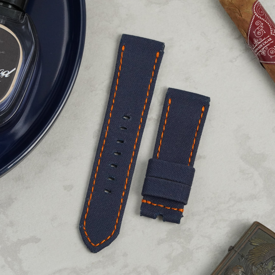 Panerai Luminor Straps - Japanese Canvas Royal Blue