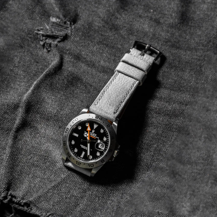 Rolex Straps - Pebble White