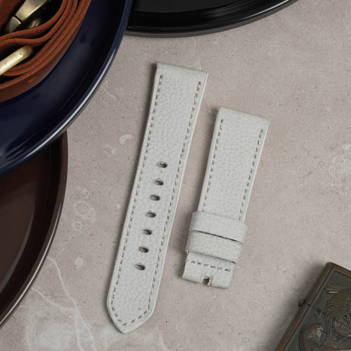 Breitling Straps - Pebble White