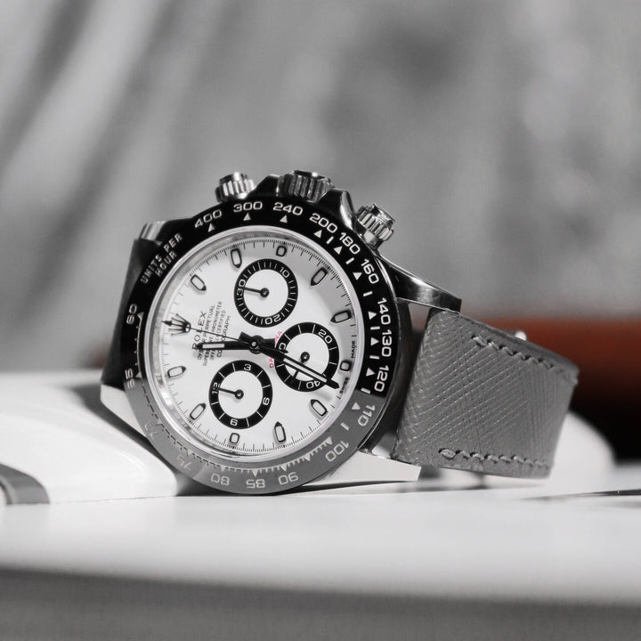 Rolex Straps - Saffiano Grey