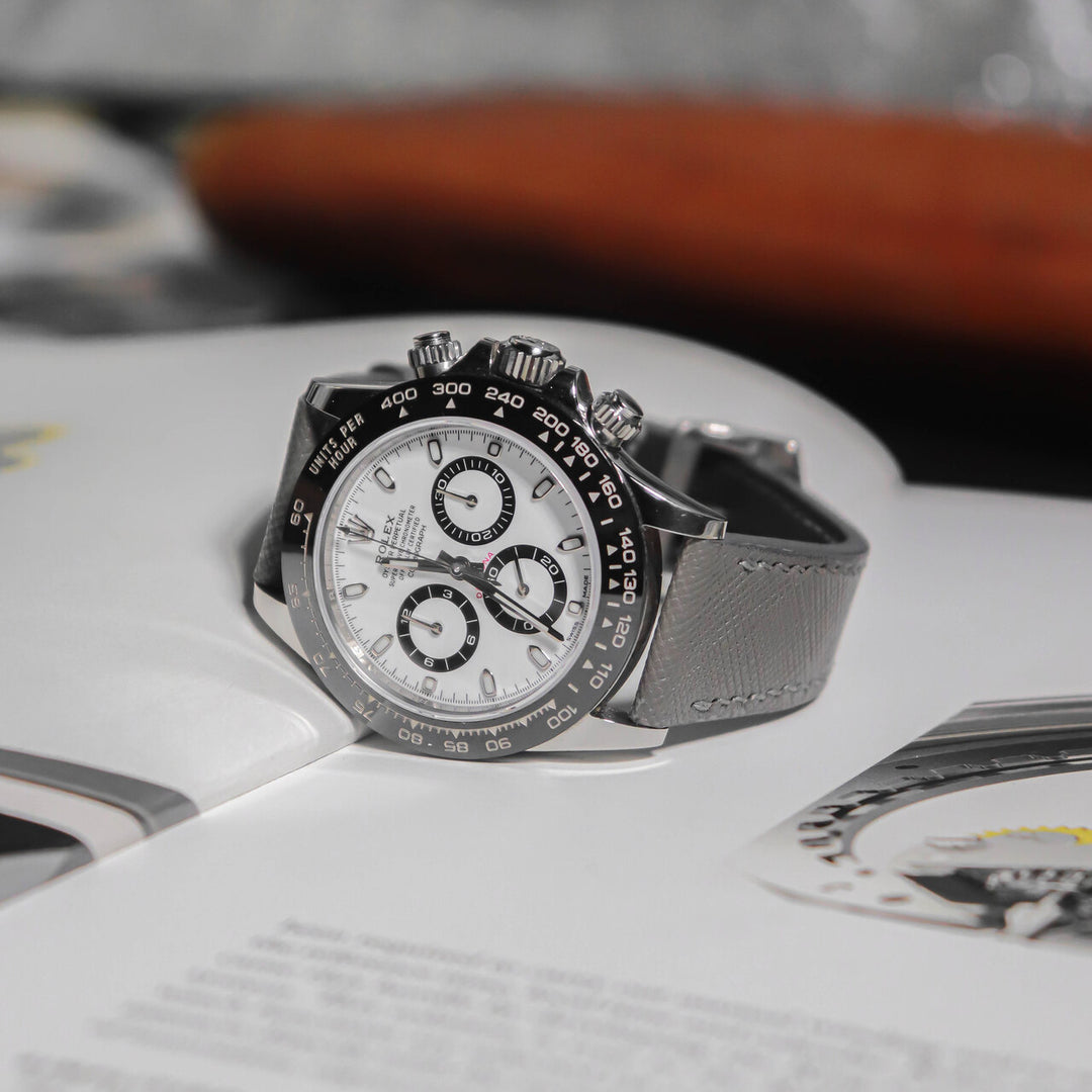 Rolex Straps - Saffiano Grey