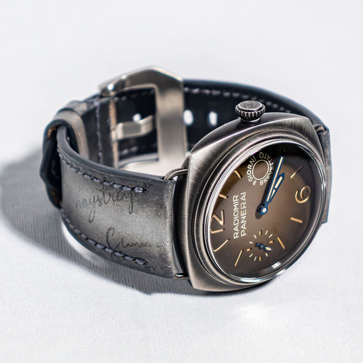 Panerai Radiomir Straps - Silver Patina Scritto