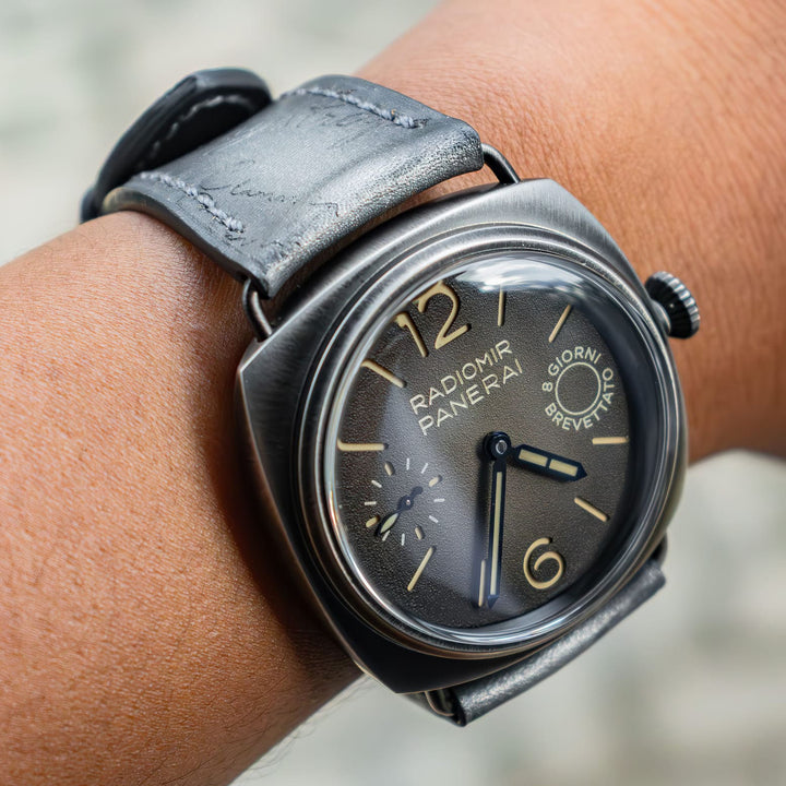 Panerai Radiomir Straps - Silver Patina Scritto