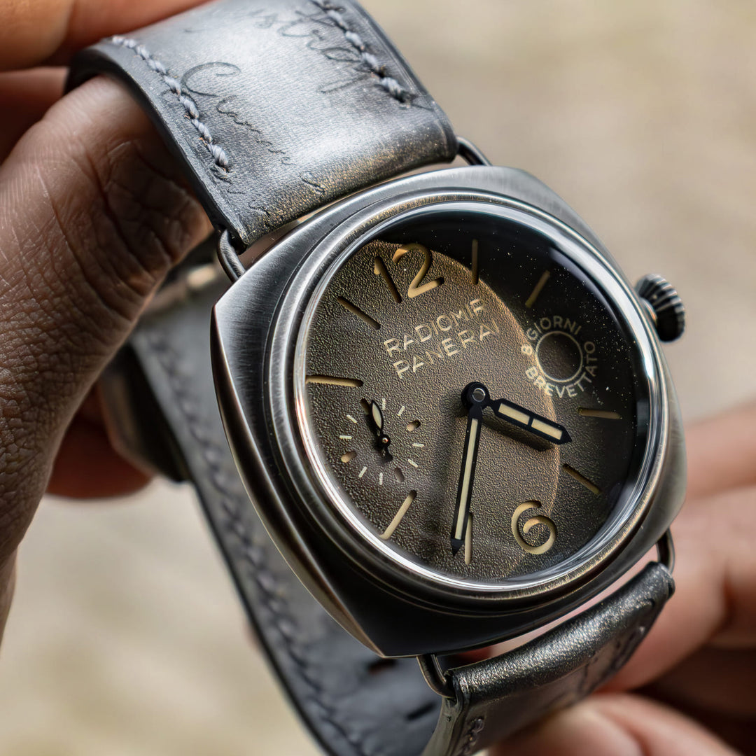 Panerai Radiomir Straps - Silver Patina Scritto