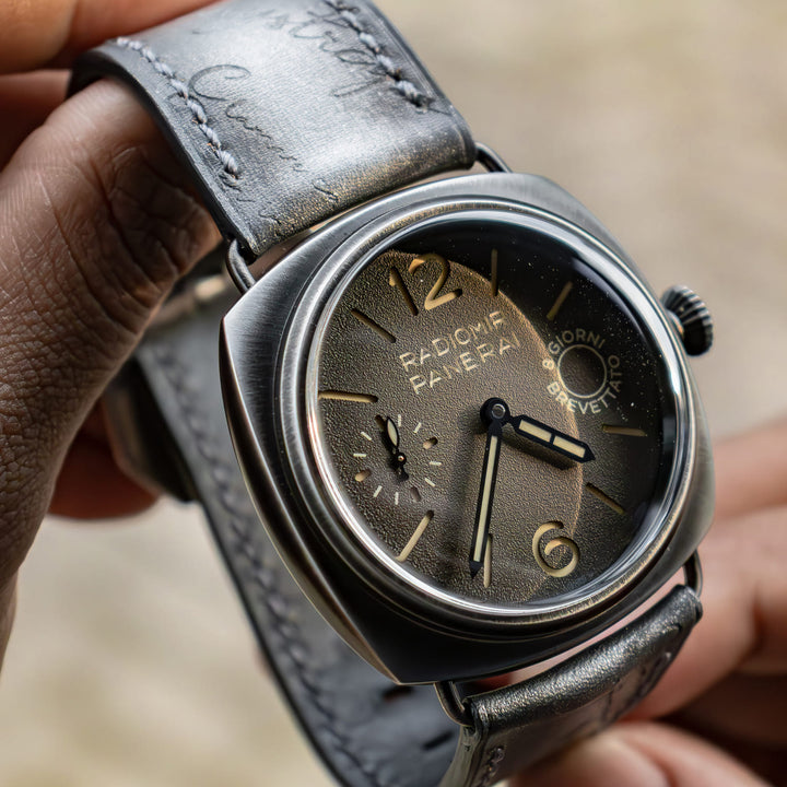 Panerai Radiomir Straps - Silver Patina Scritto