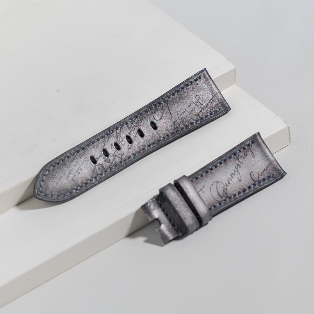 Panerai Radiomir Straps - Silver Patina Scritto