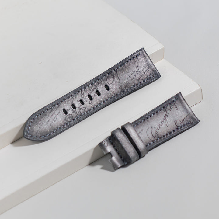 Panerai Radiomir Straps - Silver Patina Scritto