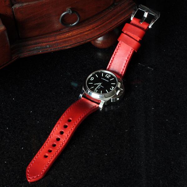 Panerai Luminor Straps - Vintage Red