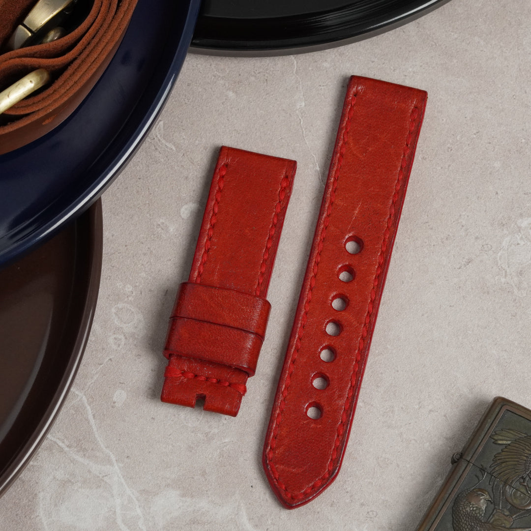 IWC Straps - Vintage Red