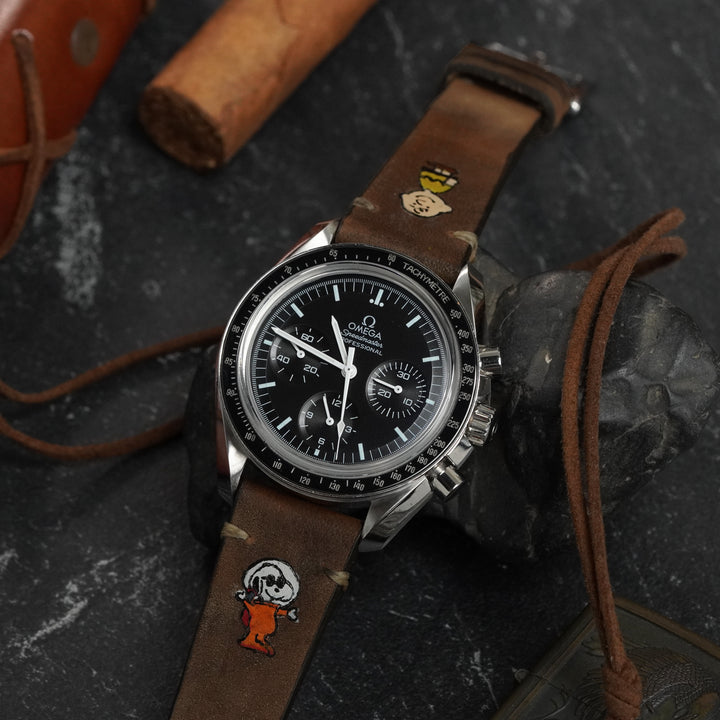 Omega Straps - Minimalist Chocolate Snoopy