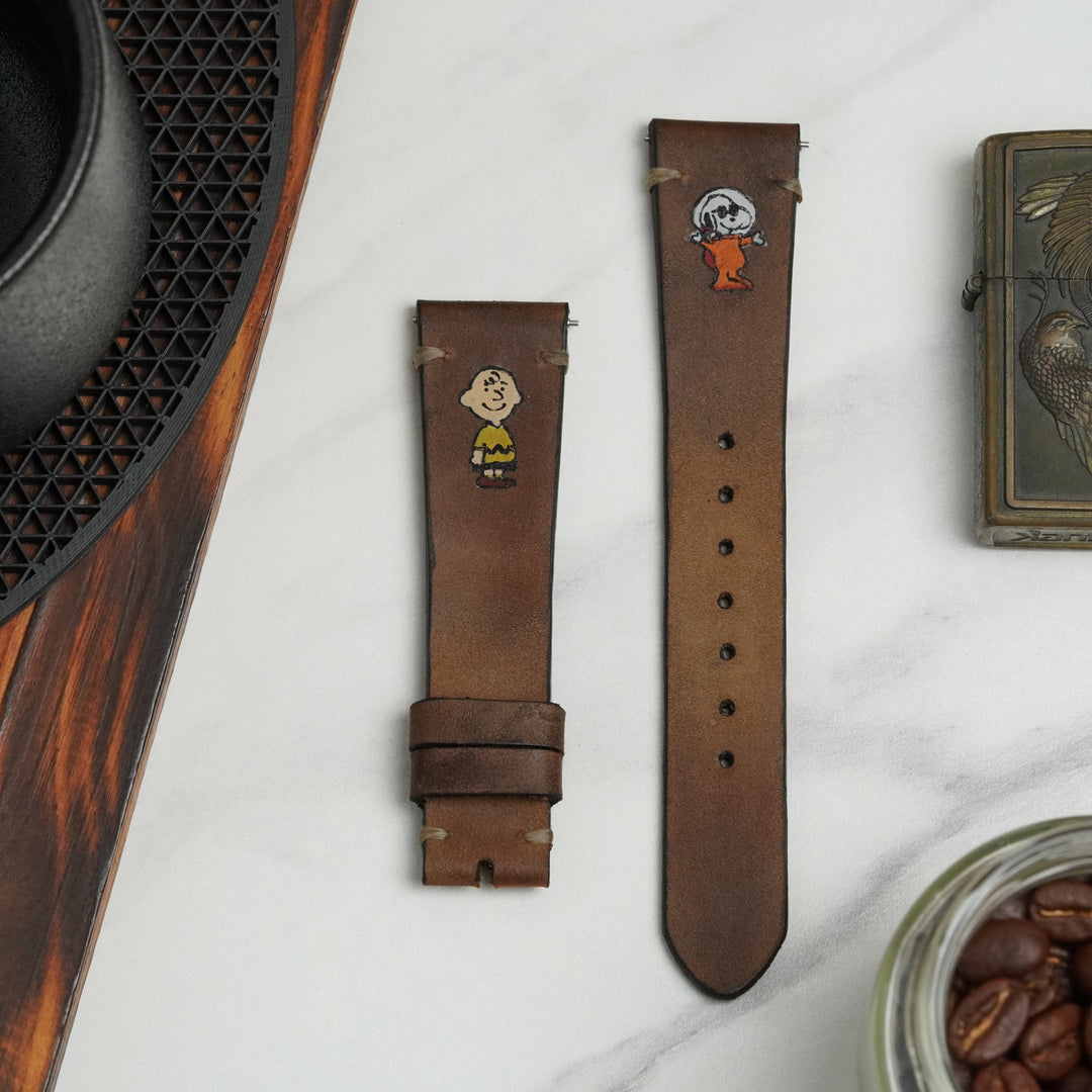 Omega Straps - Minimalist Chocolate Snoopy