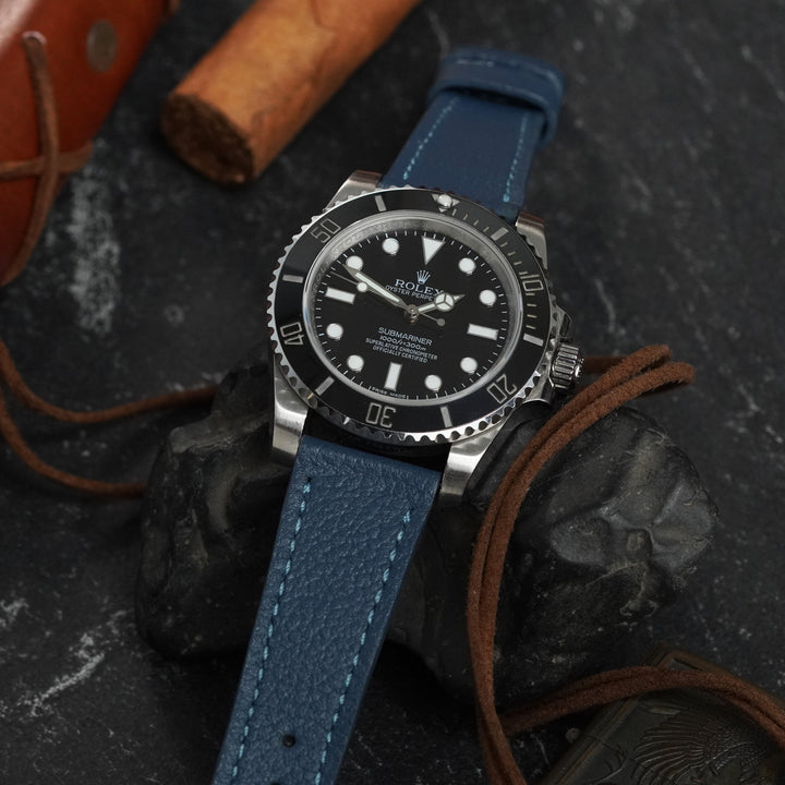 Rolex Straps - Pebble Airforce Blue